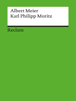 cover image of Karl Philipp Moritz